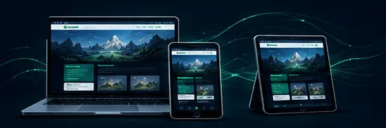 Responsive websites on devices