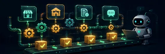 Automation pipeline with bots